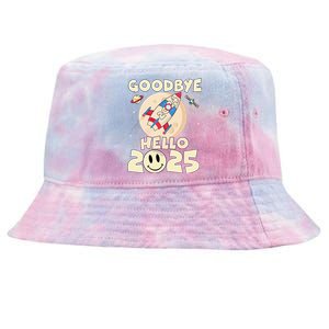 Family Pajamas Goodbye 2024 Hello 2025 Fly Happy New Year Tie-Dyed Bucket Hat