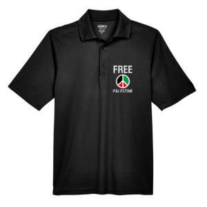 Free Palestine Gaza Palestinian Flag Peace Men's Origin Performance Pique Polo