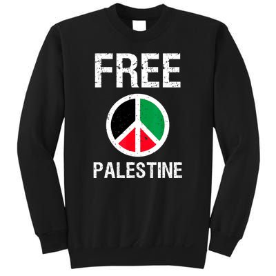 Free Palestine Gaza Palestinian Flag Peace Sweatshirt