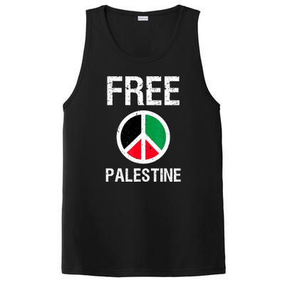 Free Palestine Gaza Palestinian Flag Peace PosiCharge Competitor Tank