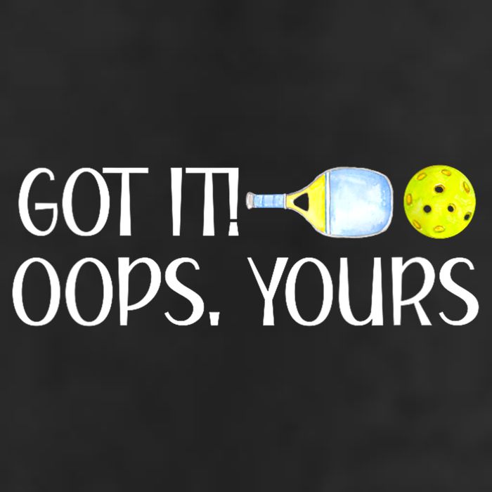 Funny Pickleball Got It Oops Yours Lovers Player Gift 7 Panel Mesh Trucker Snapback Hat