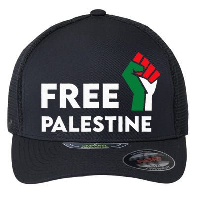 Free Palestine Gaza Flag Freedom for Palestinians Flexfit Unipanel Trucker Cap