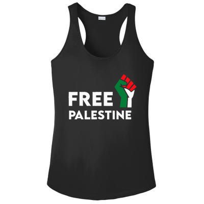 Free Palestine Gaza Flag Freedom for Palestinians Ladies PosiCharge Competitor Racerback Tank