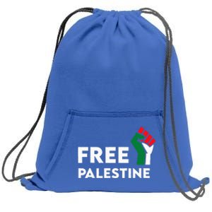 Free Palestine Gaza Flag Freedom for Palestinians Sweatshirt Cinch Pack Bag