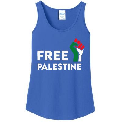 Free Palestine Gaza Flag Freedom for Palestinians Ladies Essential Tank