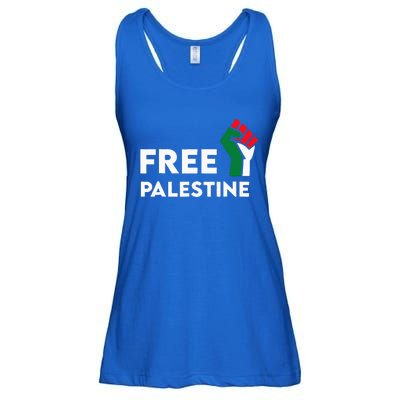 Free Palestine Gaza Flag Freedom for Palestinians Ladies Essential Flowy Tank