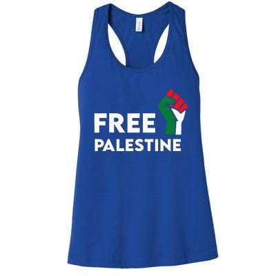 Free Palestine Gaza Flag Freedom for Palestinians Women's Racerback Tank