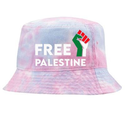 Free Palestine Gaza Flag Freedom for Palestinians Tie-Dyed Bucket Hat