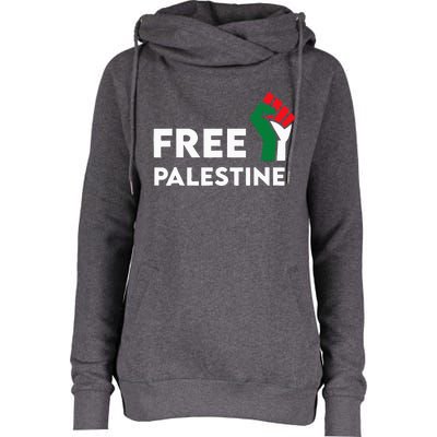 Free Palestine Gaza Flag Freedom for Palestinians Womens Funnel Neck Pullover Hood