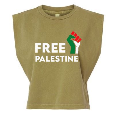 Free Palestine Gaza Flag Freedom for Palestinians Garment-Dyed Women's Muscle Tee