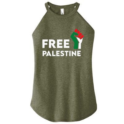 Free Palestine Gaza Flag Freedom for Palestinians Women's Perfect Tri Rocker Tank