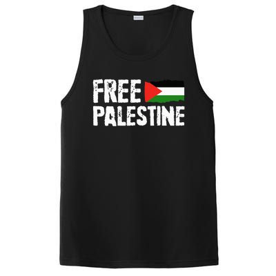 Free Palestine Gaza Flag Arabic Freedom for Palestinians PosiCharge Competitor Tank