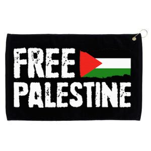 Free Palestine Gaza Flag Arabic Freedom for Palestinians Grommeted Golf Towel