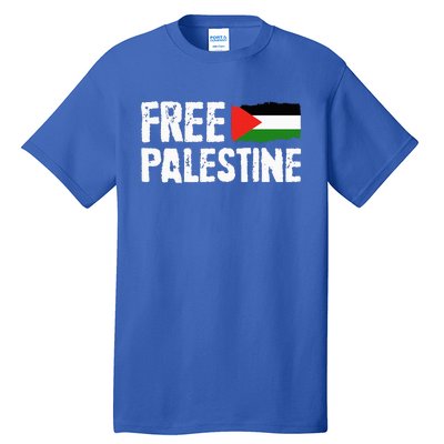 Free Palestine Gaza Flag Arabic Freedom for Palestinians Tall T-Shirt