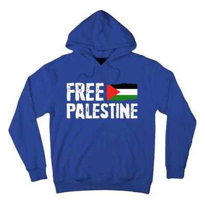 Free Palestine Gaza Flag Arabic Freedom for Palestinians Tall Hoodie