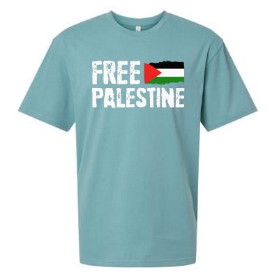 Free Palestine Gaza Flag Arabic Freedom for Palestinians Sueded Cloud Jersey T-Shirt