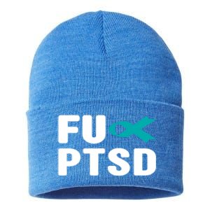 Fu Ptsd Gift Funny Gift Post Traumatic Stress Disorder Awareness Gift Sustainable Knit Beanie