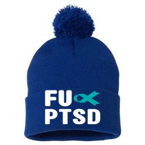 Fu Ptsd Gift Funny Gift Post Traumatic Stress Disorder Awareness Gift Pom Pom 12in Knit Beanie