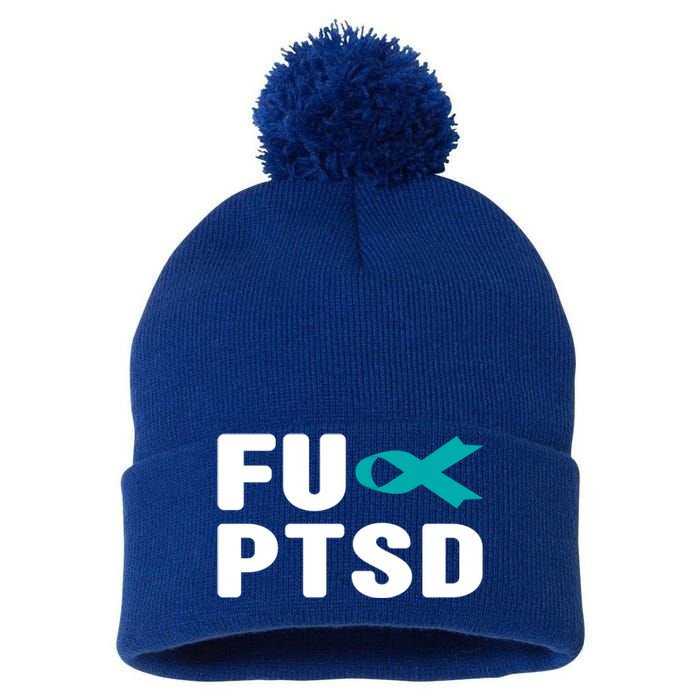 Fu Ptsd Gift Funny Gift Post Traumatic Stress Disorder Awareness Gift Pom Pom 12in Knit Beanie