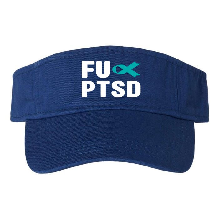 Fu Ptsd Gift Funny Gift Post Traumatic Stress Disorder Awareness Gift Valucap Bio-Washed Visor