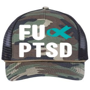 Fu Ptsd Gift Funny Gift Post Traumatic Stress Disorder Awareness Gift Retro Rope Trucker Hat Cap