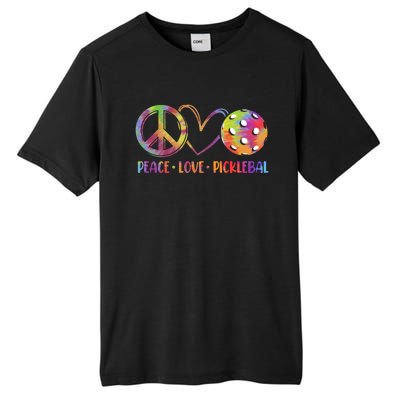 Funny Pickleball Gift Retired Ladies Peace Love Pickleball Gift Tall Fusion ChromaSoft Performance T-Shirt