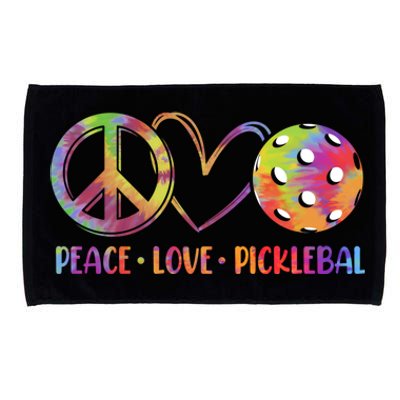 Funny Pickleball Gift Retired Ladies Peace Love Pickleball Gift Microfiber Hand Towel