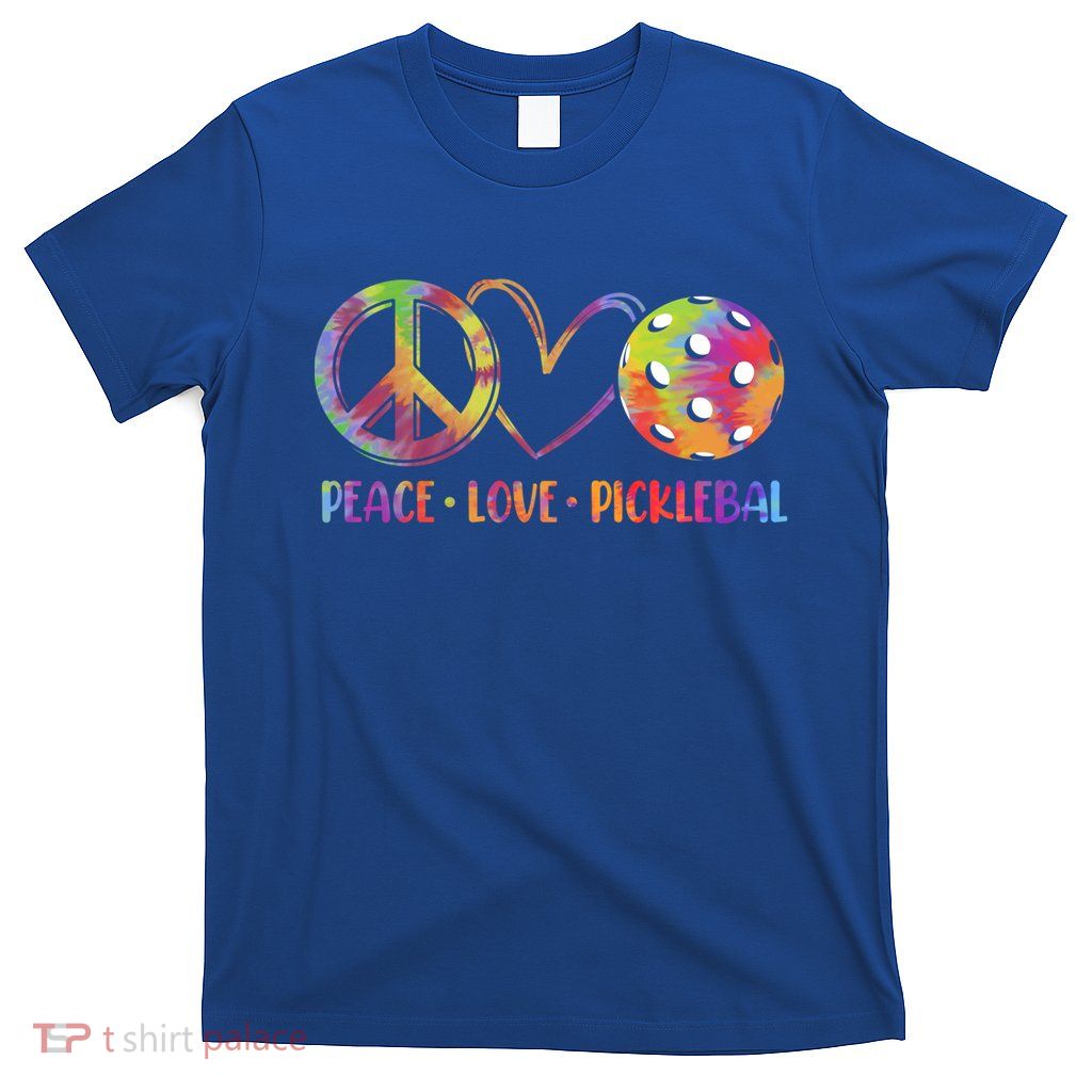 Funny Pickleball Gift Retired Ladies Peace Love Pickleball Gift T-Shirt