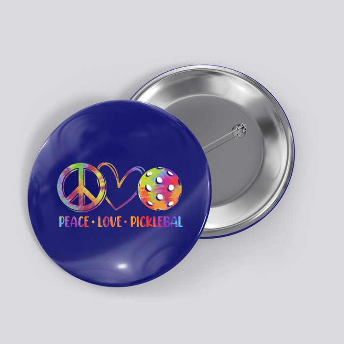 Funny Pickleball Gift Retired Ladies Peace Love Pickleball Gift Button