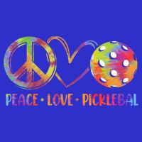 Funny Pickleball Gift Retired Ladies Peace Love Pickleball Gift Button