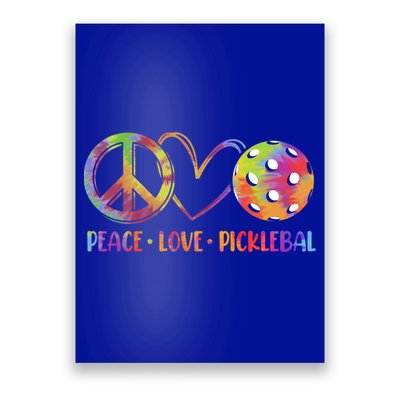 Funny Pickleball Gift Retired Ladies Peace Love Pickleball Gift Poster