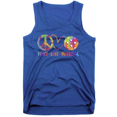 Funny Pickleball Gift Retired Ladies Peace Love Pickleball Gift Tank Top