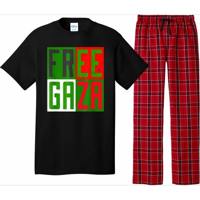 Free Palestine Gaza Palestinian Flag Peace Pajama Set