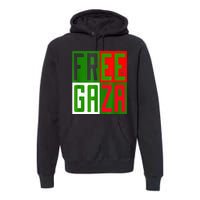 Free Palestine Gaza Palestinian Flag Peace Premium Hoodie