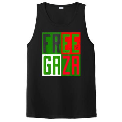 Free Palestine Gaza Palestinian Flag Peace PosiCharge Competitor Tank