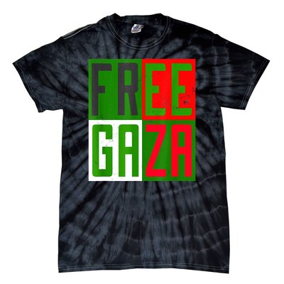 Free Palestine Gaza Palestinian Flag Peace Tie-Dye T-Shirt