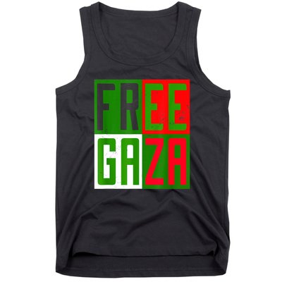 Free Palestine Gaza Palestinian Flag Peace Tank Top