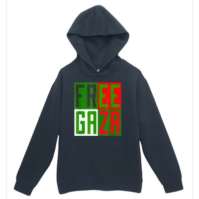 Free Palestine Gaza Palestinian Flag Peace Urban Pullover Hoodie