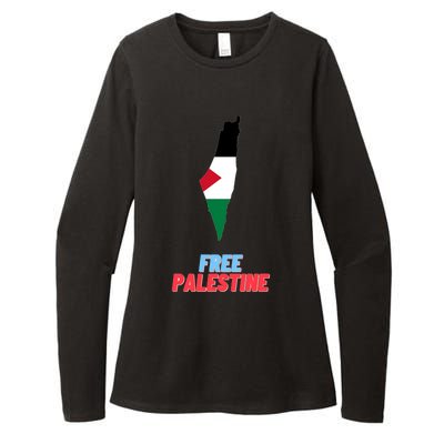 Free Palestine Great Gift Womens CVC Long Sleeve Shirt