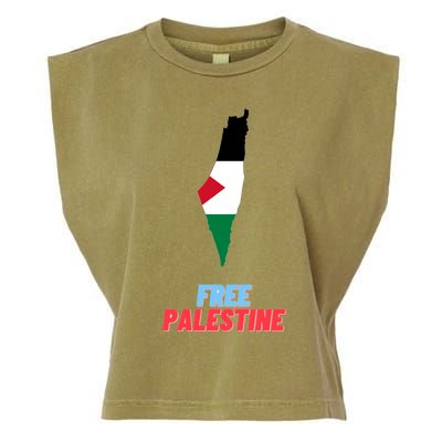 Free Palestine Great Gift Garment-Dyed Women's Muscle Tee