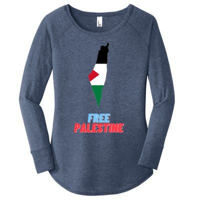 Free Palestine Great Gift Women's Perfect Tri Tunic Long Sleeve Shirt