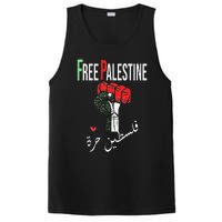 Free Palestine Gaza Flag Arabic Freedom for Palestinians PosiCharge Competitor Tank