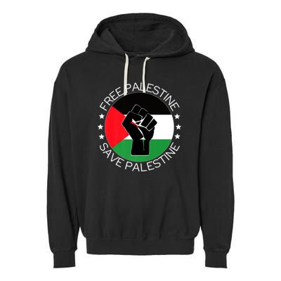 Free Palestine Gaza Palestinian Garment-Dyed Fleece Hoodie