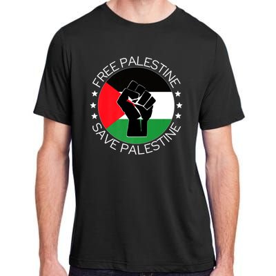 Free Palestine Gaza Palestinian Adult ChromaSoft Performance T-Shirt