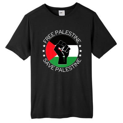 Free Palestine Gaza Palestinian Tall Fusion ChromaSoft Performance T-Shirt