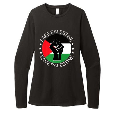 Free Palestine Gaza Palestinian Womens CVC Long Sleeve Shirt