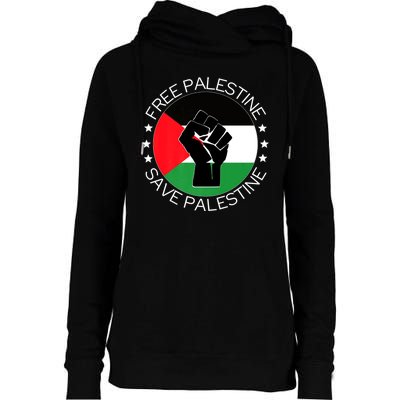 Free Palestine Gaza Palestinian Womens Funnel Neck Pullover Hood