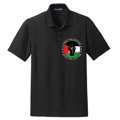 Free Palestine Gaza Palestinian Dry Zone Grid Polo