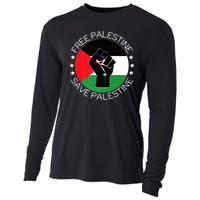 Free Palestine Gaza Palestinian Cooling Performance Long Sleeve Crew