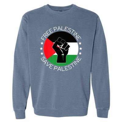 Free Palestine Gaza Palestinian Garment-Dyed Sweatshirt